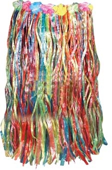 costume di carnevale GONNA HAWAII RAINBOW LUNGA